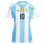 Günstige Fußballtrikots Argentinien Messi 10 Frauens Heimtrikot 2024 Kurzarm